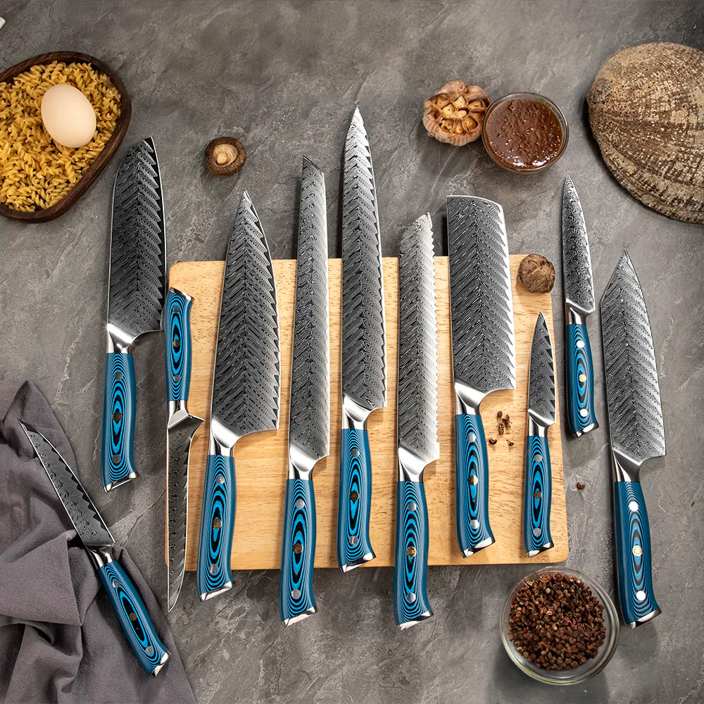 Mâner din lemn Pakka albastru