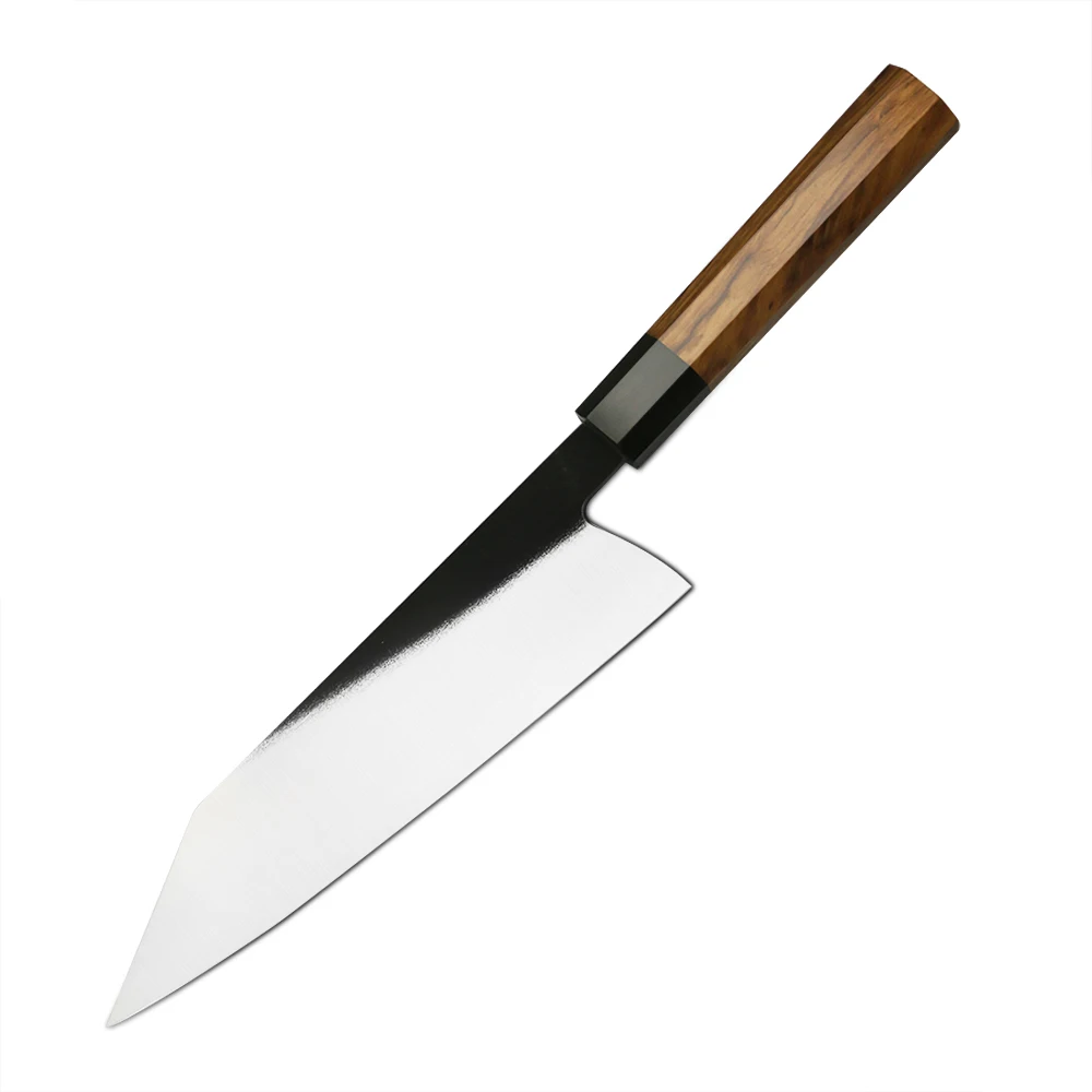 Cuțit de Gătit pentru Bucătari Profesioniști, Hikari - Mâner din Lemn de Măslin, Lamă din Oțel Inoxidabil 440C, 22 cm