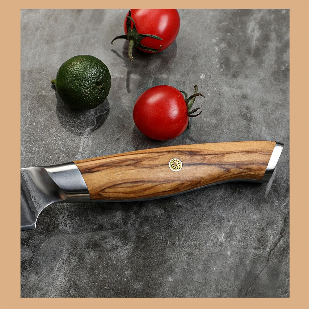 Petty / Filleting Knife, Hikari - VG-10 Blade with Olive Wood Handle – General Purpose Small Knife - Hikari