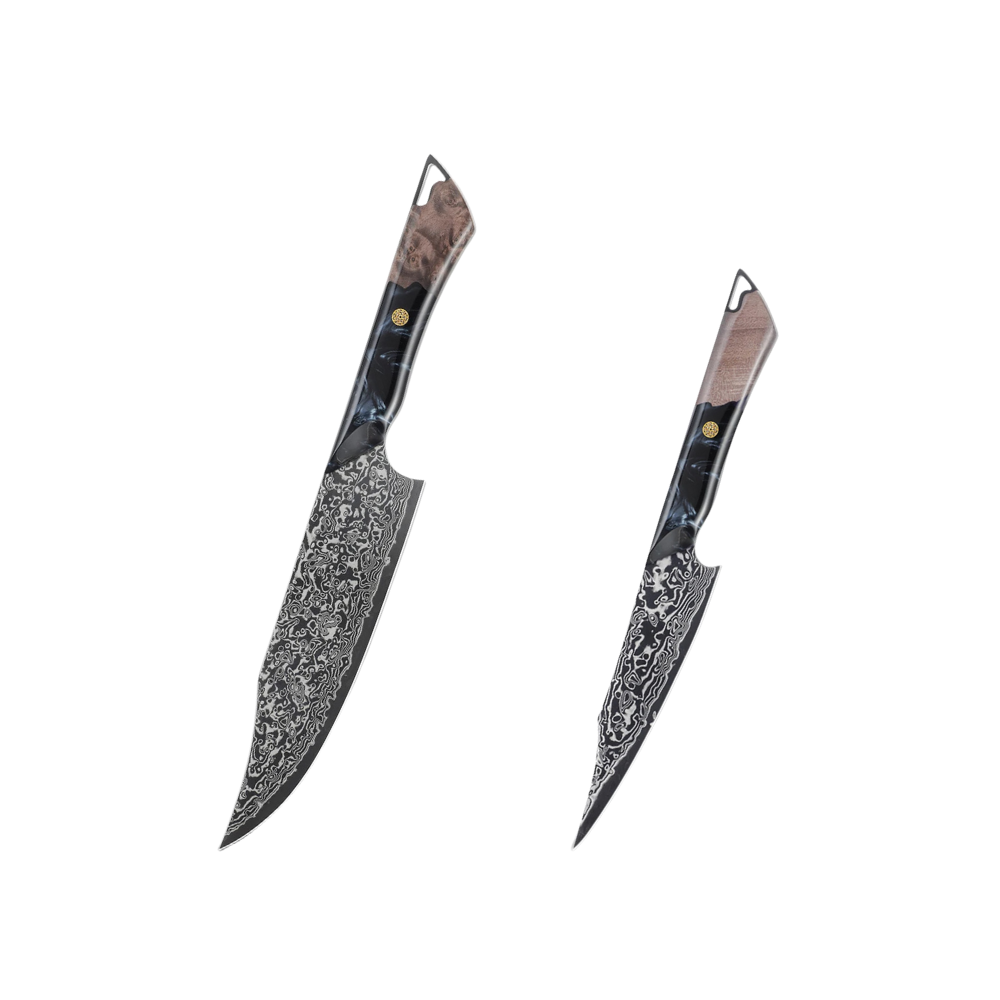 Premium VG-10 Damascus DLC Coating Knife Set H212 - Hikari