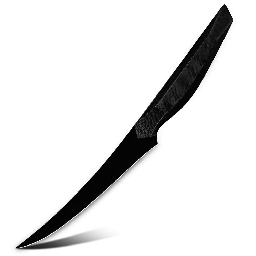Cuțit profesional pentru file, Hikari - Lamă din oțel inoxidabil 440C cu acoperire din titan, mâner G10 pentru filetarea peștelui și dezosarea cărnii - Hikari