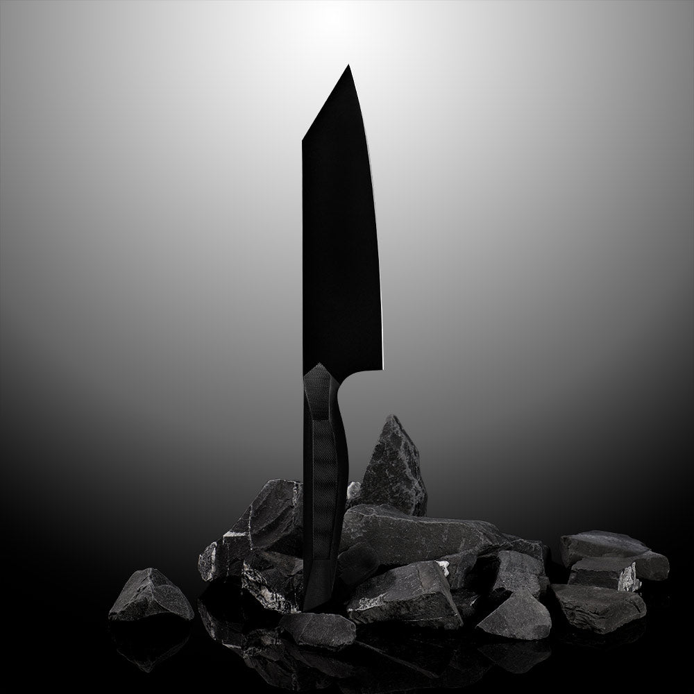 Cuțit bunka profesional, Hikari - Lamă din oțel inoxidabil cu acoperire din titan, mâner G10 pentru uz general - Hikari