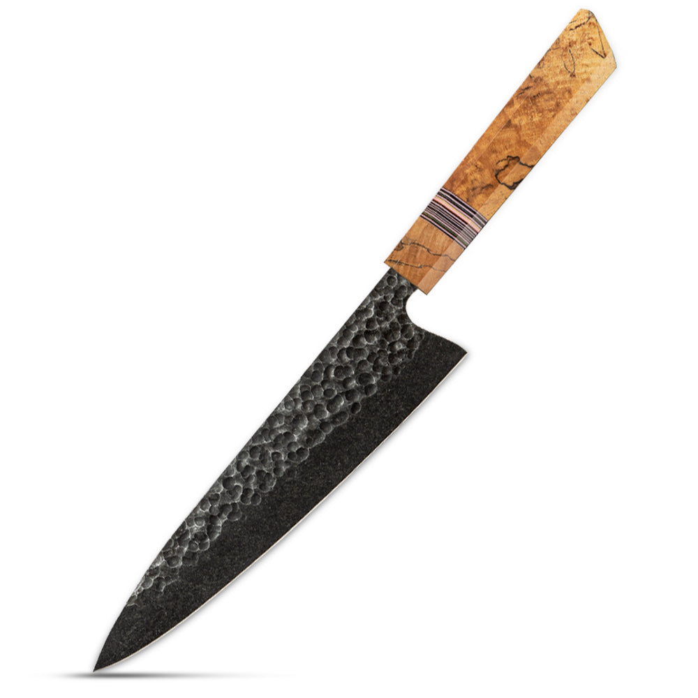 Cuțit de bucătar profesional Kiritsuke pe fundal alb