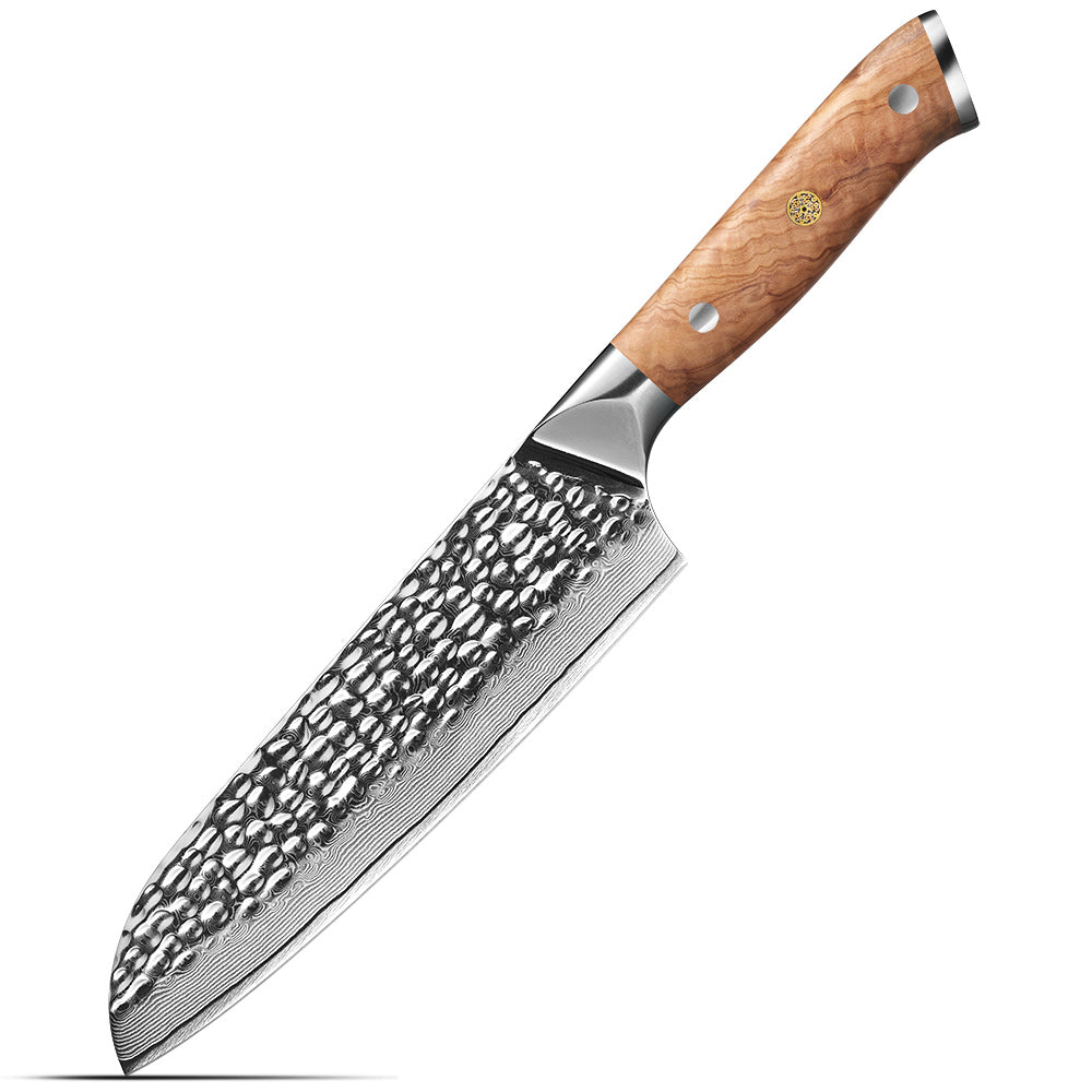 Santoku cuțit din oțel damascat lama japoneză