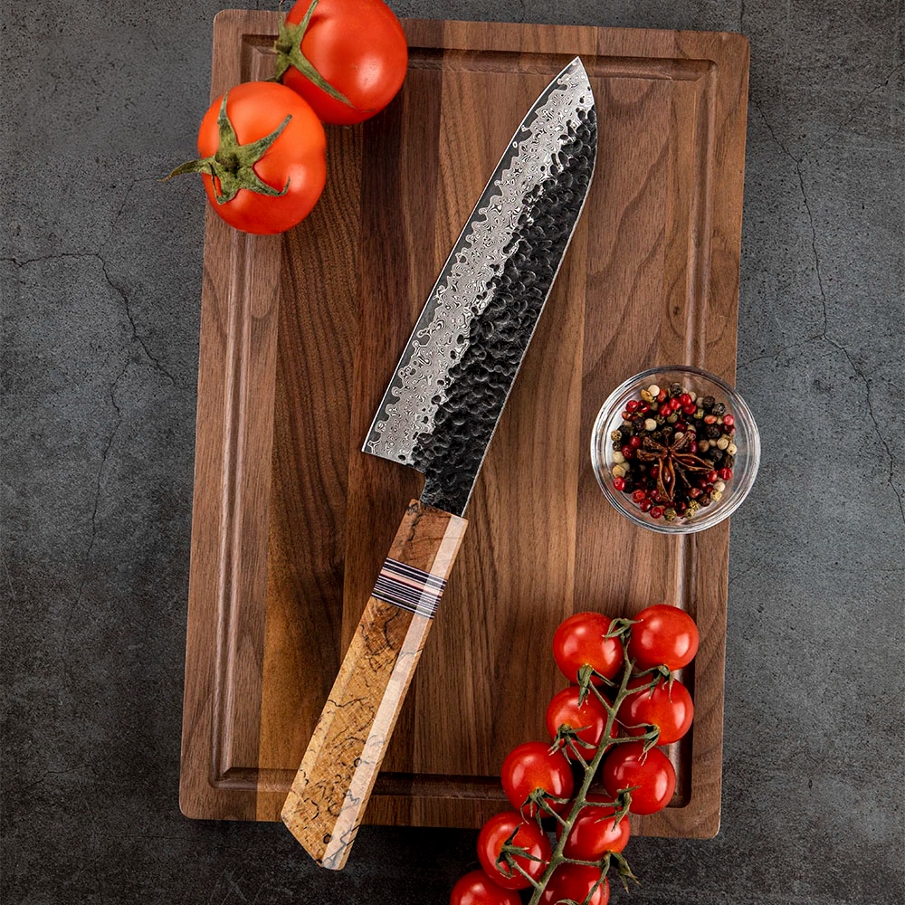 Cuțit General de Carne, Legume, Fructe, Hikari – Oțel Premium Damasc și VG-10, pentru Sarcini Universale