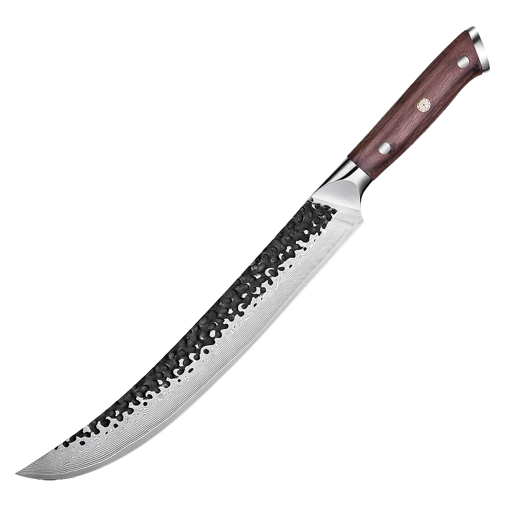 Slaughter VG-10 Damasc Kurouchi Hammered Mâner Nuc Premium 25 cm
