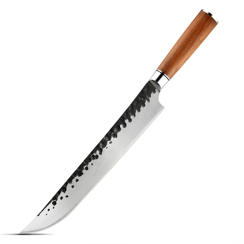 Slaughter Oțel Inoxidabil Kurouchi Hammered, Mâner din Lemn de Trandafir 25 cm