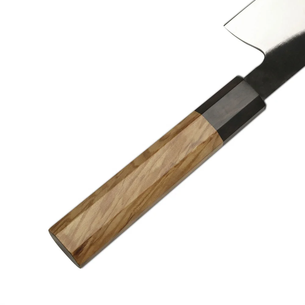 Nakiri 440C Otel Inoxidabil Kurouchi, Maner din Lemn de Maslin Premium 18 cm