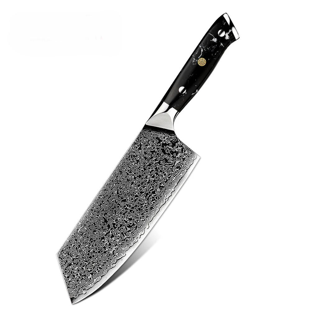 Bunka VG-10 Damasc, Maner Rasina si Fibra De Carbon 19cm