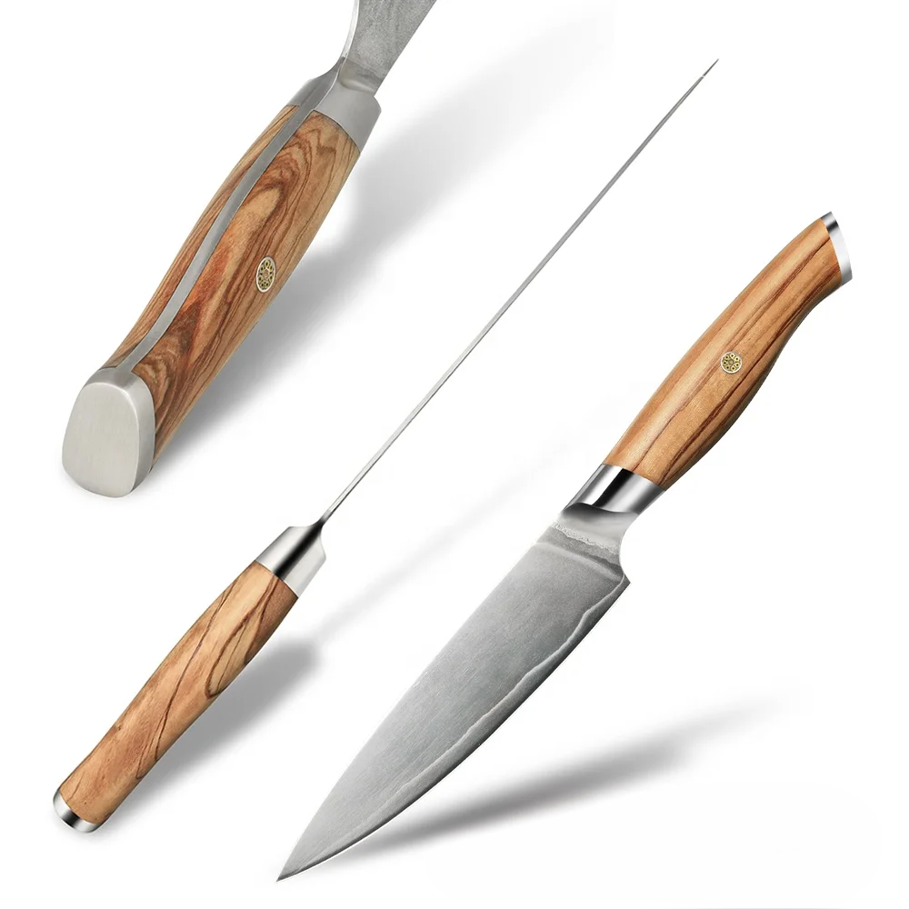 Petty VG-10 Sablare, Maner din Lemn de Maslin Natural 13 cm