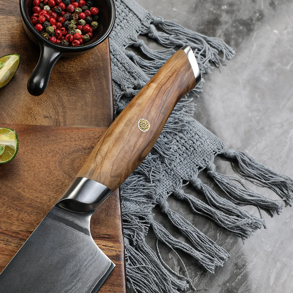 Chef Knife Olive Wood handle