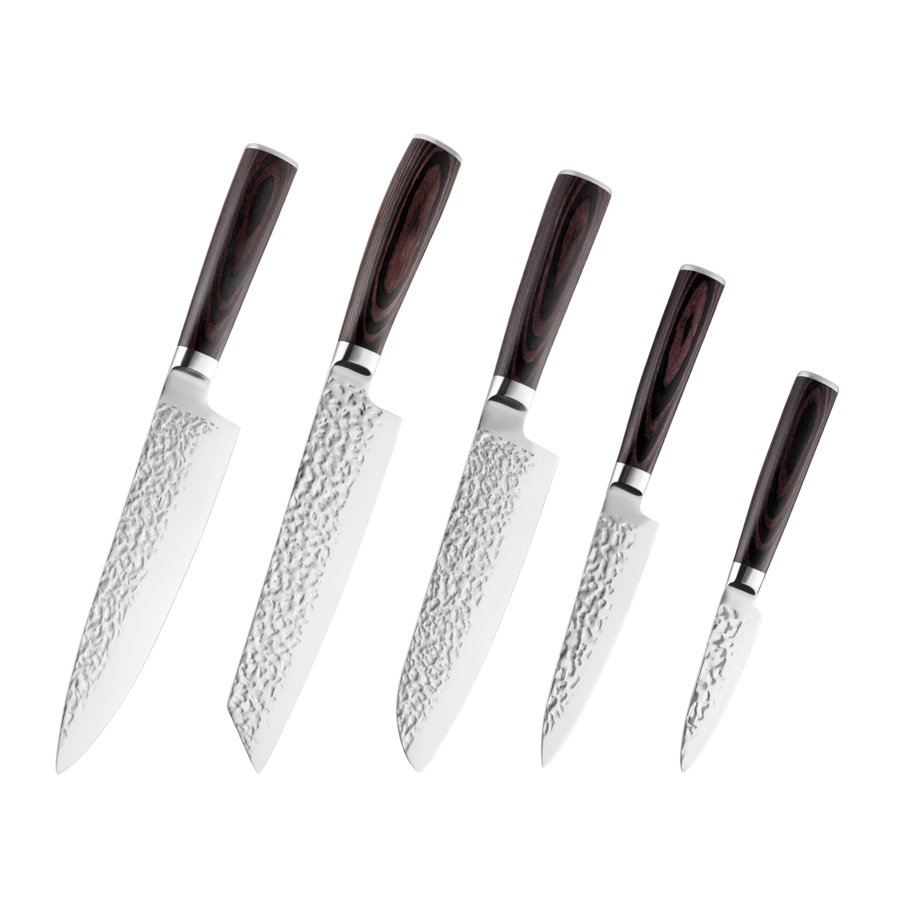 Set Hikari din oțel inoxidabil cu mâner din lemn Pakka H331