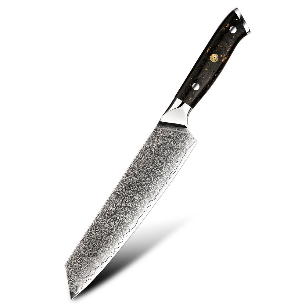 Cuțit Premium Kiritsuke, Hikari – Lamă din Oțel Damasc cu VG-10, Cuțit Multifuncțional de Bucătărie