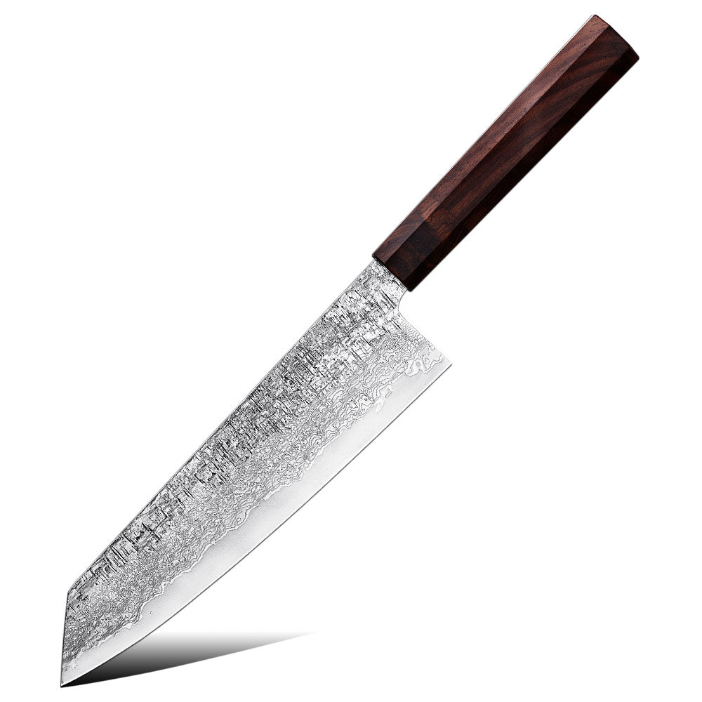 Decorative knife with a wooden handle on a white background