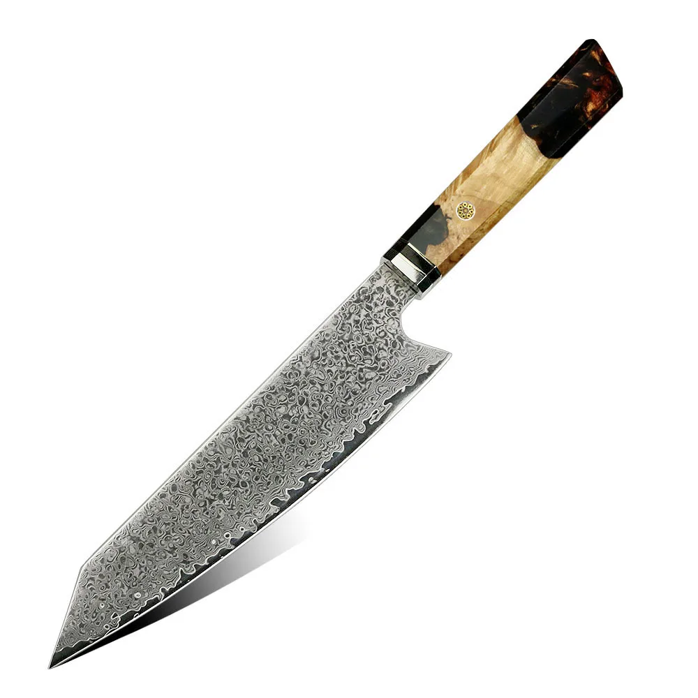 Kitchen knife damascus steel