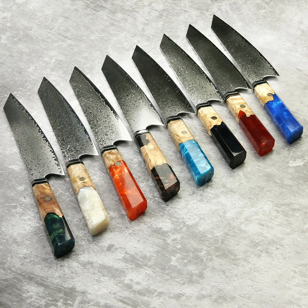 Collection of kiritsuke knives japanese professional sharp kitchen
