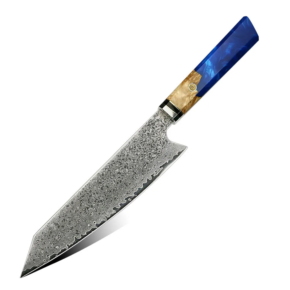 Damascus japanese knife professional