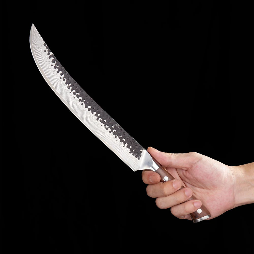 Slaughter VG-10 Damasc Kurouchi Hammered Mâner Nuc Premium 25 cm